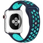 Sport Szíj Apple Watch SE/11/10/9/8/7/6/5/4/3/Ultra 1/2/3 (44/45/46/49mm) Kék/Duck Zöld