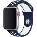 Sport Szíj Apple Watch SE/11/10/9/8/7/6/5/4/3/Ultra 1/2/3 (44/45/46/49mm) Kék/Fehér