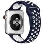 Sport Szíj Apple Watch SE/11/10/9/8/7/6/5/4/3/Ultra 1/2/3 (44/45/46/49mm) Kék/Fehér
