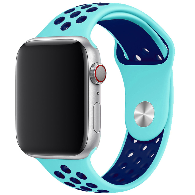 Sport Szíj Apple Watch SE/10/9/8/7/6/5/4/3/Ultra 1/ Ultra2 (44/45/46/49mm) Zöld/Kék