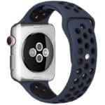 Sport Szíj Apple Watch SE/11/10/9/8/7/6/5/4/3/Ultra 1/2/3 (44/45/46/49mm) Midnight Kék/Fekete