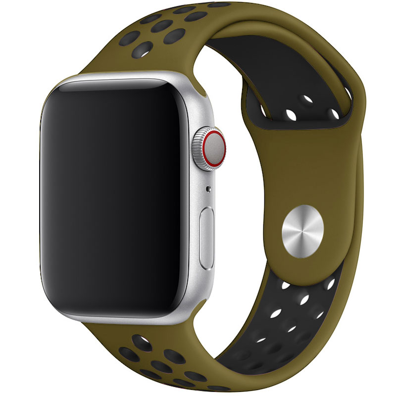 Sport Szíj Apple Watch SE/10/9/8/7/6/5/4/3/Ultra 1/ Ultra2 (44/45/46/49mm) Olive Flak