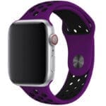 Sport Szíj Apple Watch SE/11/10/9/8/7/6/5/4/3/Ultra 1/2/3 (44/45/46/49mm) Lila/Fekete