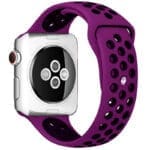 Sport Szíj Apple Watch SE/11/10/9/8/7/6/5/4/3/Ultra 1/2/3 (44/45/46/49mm) Lila/Fekete