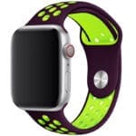 Sport Szíj Apple Watch SE/11/10/9/8/7/6/5/4/3/Ultra 1/2/3 (44/45/46/49mm) Lila/Zöld