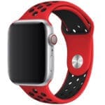 Sport Szíj Apple Watch SE/11/10/9/8/7/6/5/4/3/Ultra 1/2/3 (44/45/46/49mm) Piros/Fekete