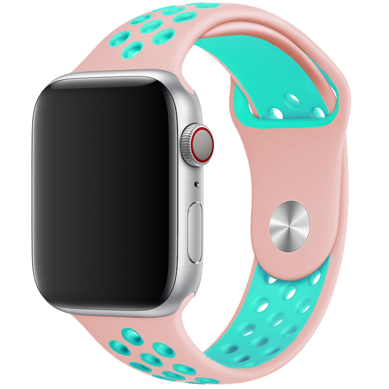 Sport Szíj Apple Watch SE/10/9/8/7/6/5/4/3/Ultra 1/ Ultra2 (44/45/46/49mm) Rose/Zöld