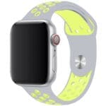 Sport Szíj Apple Watch SE/11/10/9/8/7/6/5/4/3/Ultra 1/2/3 (44/45/46/49mm) Silver/Sárga