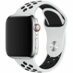 Sport Szíj Apple Watch SE/11/10/9/8/7/6/5/4/3/Ultra 1/2/3 (44/45/46/49mm) Fehér/Fekete