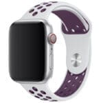 Sport Szíj Apple Watch SE/11/10/9/8/7/6/5/4/3/Ultra 1/2/3 (44/45/46/49mm) Fehér/Light Lila