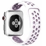 Sport Szíj Apple Watch SE/11/10/9/8/7/6/5/4/3/Ultra 1/2/3 (44/45/46/49mm) Fehér/Light Lila