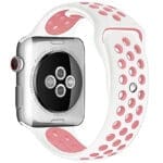 Sport Szíj Apple Watch SE/11/10/9/8/7/6/5/4/3/Ultra 1/2/3 (44/45/46/49mm) Fehér/Rózsaszín