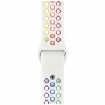 Sport Szíj Apple Watch SE/11/10/9/8/7/6/5/4/3/Ultra 1/2/3 (44/45/46/49mm) Fehér/Rainbow