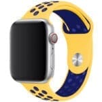 Sport Szíj Apple Watch SE/11/10/9/8/7/6/5/4/3/Ultra 1/2/3 (44/45/46/49mm) Sárga/Midnight Kék