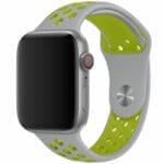 Sport Szíj Apple Watch SE/11/10/9/8/7/6/5/4/3/Ultra 1/2/3 (44/45/46/49mm) Silver/Sárga