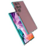 Spring Gel TPU Colored Frame Black Samsung Galaxy S22 Ultra Tok