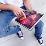 Stand Tablet Case Smart Cover Case for iPad Pro 11 2021 with Stand Function Pink