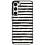 Stripes Gold Black White Samsung Galaxy S23 Tok