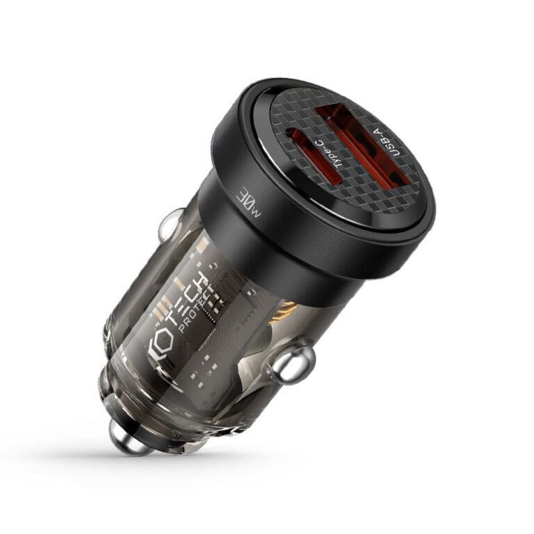 Tech-Protect CC30W 2-port Car Charger PD 30W QC 3.0 Black