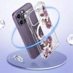 Tech-Protect Magmood MagSafe White Daisy iPhone 14 Pro Max Tok