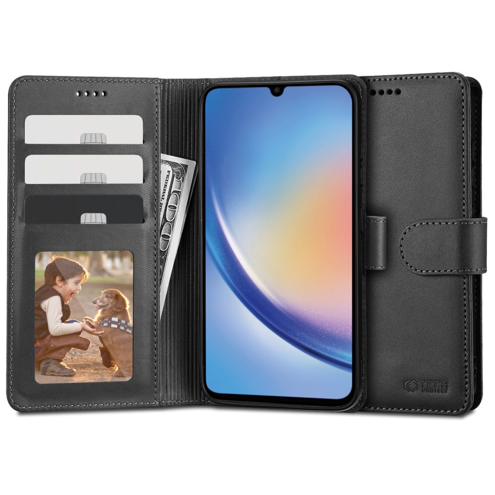 Tech-Protect Wallet Black Samsung Galaxy A34 5G Tok