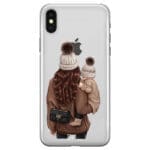 Warm Wishes Mom Brown Hair iPhone X/XS Tok