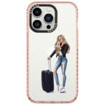 Woman Blonde With Baggage Kryt iPhone 14 Pro Tok