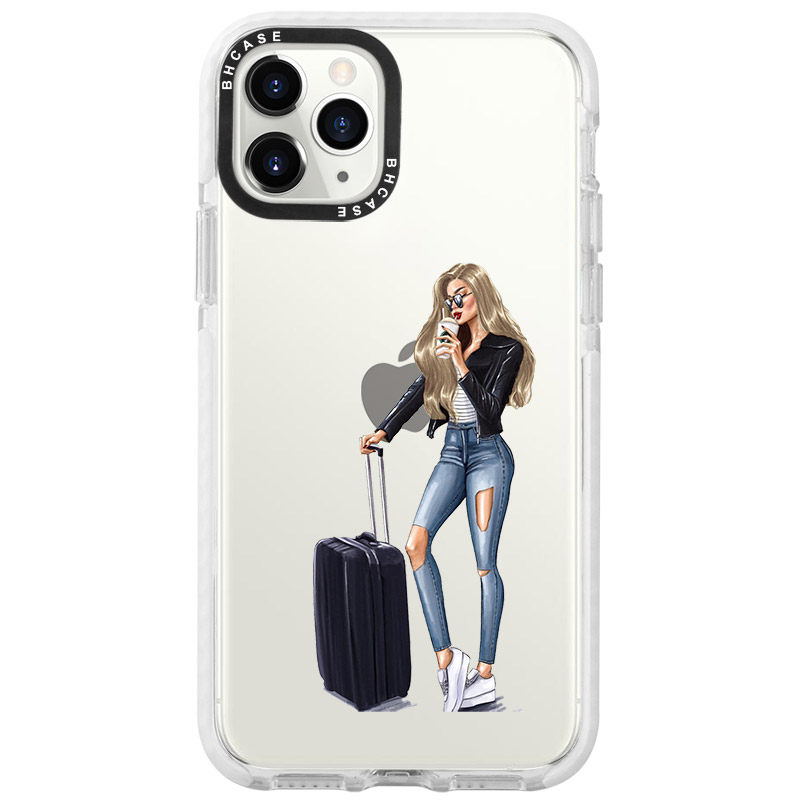 Woman Blonde With Baggage iPhone 11 Pro Tok