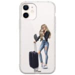 Woman Blonde With Baggage iPhone 12 Mini Tok