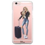 Woman Blonde With Baggage iPhone 6/6S Tok