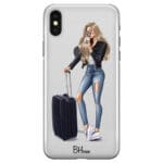 Woman Blonde With Baggage iPhone X/XS Tok