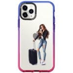 Woman Brunette With Baggage iPhone 11 Pro Tok