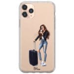 Woman Brunette With Baggage iPhone 11 Pro Tok