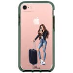 Woman Brunette With Baggage iPhone 8/7/SE 2020/SE 2022 Tok
