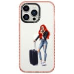 Woman Redhead With Baggage Kryt iPhone 14 Pro Tok