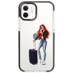 Woman Redhead With Baggage iPhone 12/12 Pro Tok
