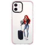 Woman Redhead With Baggage iPhone 12/12 Pro Tok