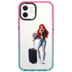 Woman Redhead With Baggage iPhone 12/12 Pro Tok