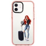 Woman Redhead With Baggage iPhone 12/12 Pro Tok