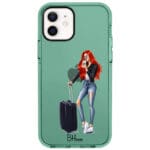 Woman Redhead With Baggage iPhone 12/12 Pro Tok