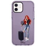 Woman Redhead With Baggage iPhone 12/12 Pro Tok