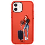 Woman Redhead With Baggage iPhone 12/12 Pro Tok