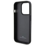 BMW BMHCP15XSLLBK Black Leather Hot Stamp iPhone 15 Pro Max Tok