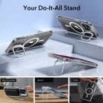 ESR Classic Kickstand Halolock MagSafe Clear iPhone 15 Pro Max Tok