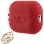 Guess GUAP23DSLGHDF Red 3D Rubber 4G Diamond Charm AirPods Pro 2 Tok