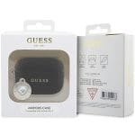 Guess GUAP2PGEHCDK Black Fixed Glitter Heart Diamond Charm AirPods Pro 2 Tok