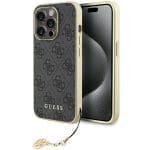 Guess GUHCP15LGF4GGR Grey Hardcase 4G Charms Collection iPhone 15 Pro Tok