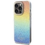 Guess GUHCP15LHDECMI Rainbow Hardcase IML Faceted Mirror Disco Iridescent iPhone 15 Pro Tok