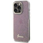 Guess GUHCP15LHDECMP Pink Hardcase IML Faceted Mirror Disco Iridescent iPhone 15 Pro Tok
