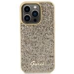 Guess GUHCP15LPMSDGSD Gold Hardcase Disco Metal Script iPhone 15 Pro Tok